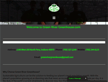 Tablet Screenshot of greenrivergreenhouse.com